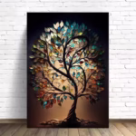 Abstract Tree of Life Canvas Wall Art