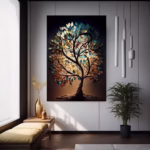 Abstract Tree of Life Canvas Wall Art - Image 4