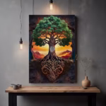 Abstract Tree of Life Canvas Wall Art - Image 6
