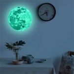 Aesthetic 3D Luminous Moon Wall Sticker - Image 4