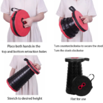 Folding Telescopic Stool Portable Plastic Chair