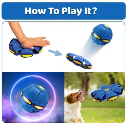 Flying Saucer Ball Magic Throw Disc Game for Kid