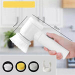 Handheld Wireless Electric Kitchen Dishwasher Brush