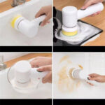 Handheld Wireless Electric Kitchen Dishwasher Brush