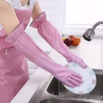 Kitchen Clean Durable Dish Washing Rubber Gloves